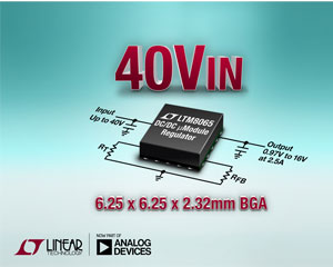 ADI, 사일런트 스위처 42VIN/2.5A 마이크로모듈 레귤레이터